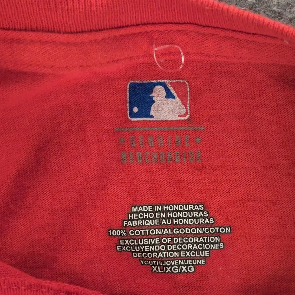 Los Angeles Angels Shirt Boys XL Red MLB Baseball Genuine Merchandise Pujols 5
